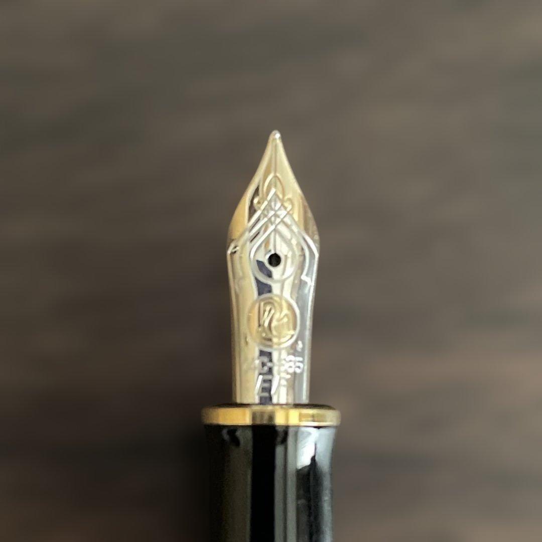 【美品】ペリカン 万年筆 スーベレーン M400 ブルー縞 字幅EF