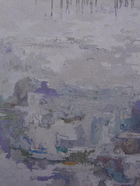 木村光宏、【凍池】、希少な額装用画集より、新品額装付、状態良好