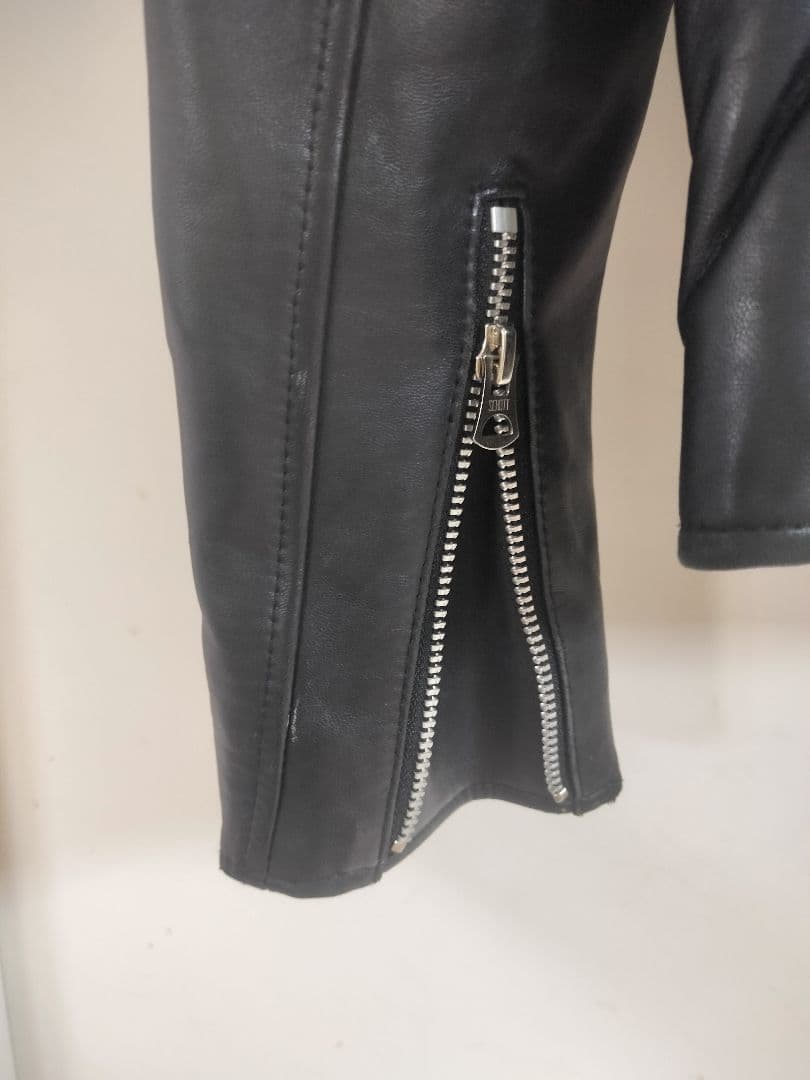 Schott×Nano Universe ブラック レザージャケット 羊革