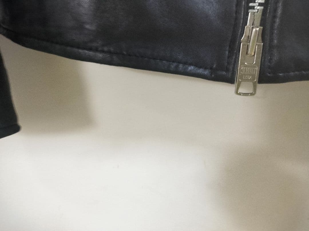 Schott×Nano Universe ブラック レザージャケット 羊革