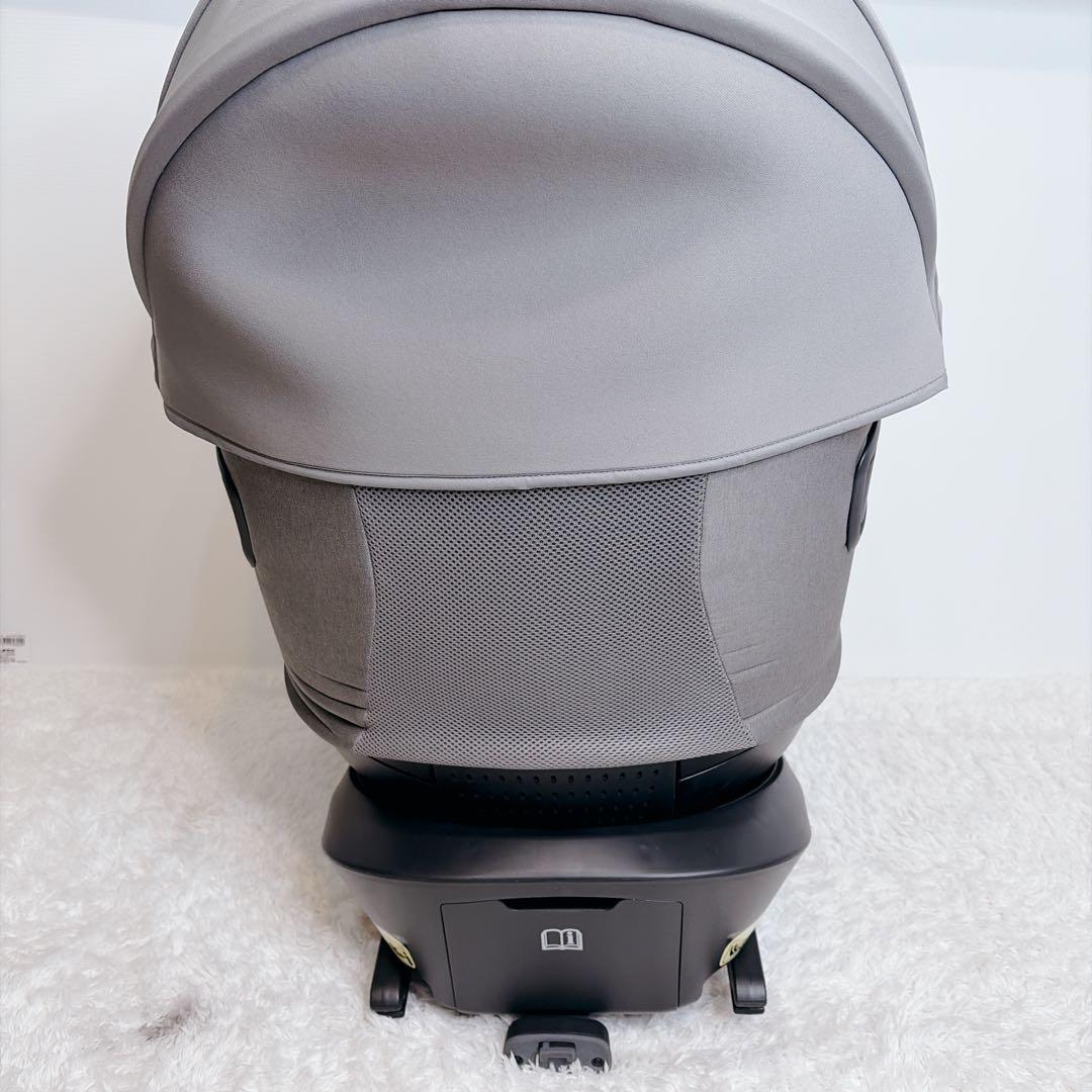 美品【Joie】チャイルドシート アイ・アーク360°キャノピー付／グレー