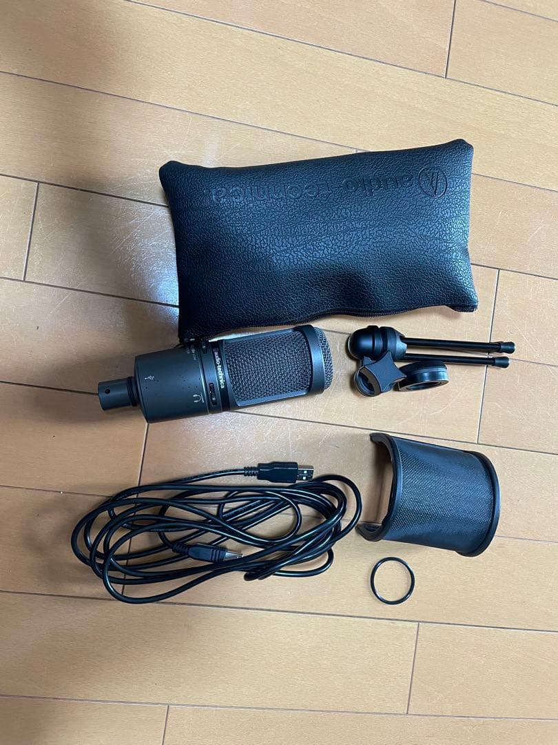 audio-technica AT2020USB+ 、ポップガード
