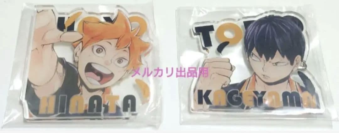 ★送料込★ハイキュー!!★アクリルバッジ★日向翔陽★影山飛雄★希少