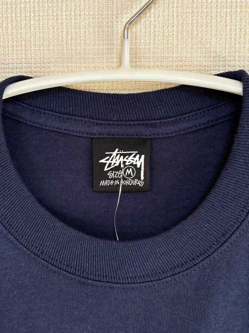 Stussy Tシャツ　ワールドツアー ネイビー グラフィックT ユニセックスM