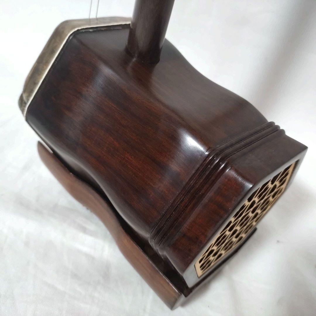 二胡　紅木　ヘビ皮　中国無錫　蘇州製　古月琴坊　萬其興　二胡姫　初心者セット