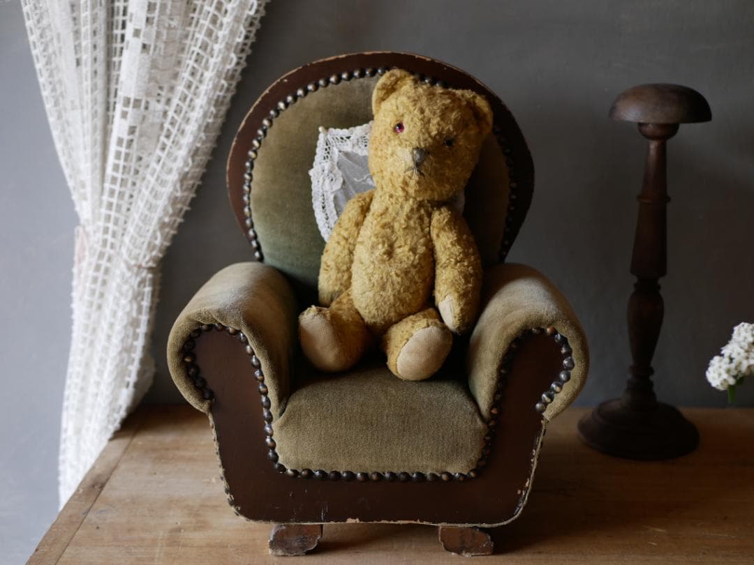 ソファ　チェア　フランスアンティーク　ぬいぐるみ用　アンティークチェア