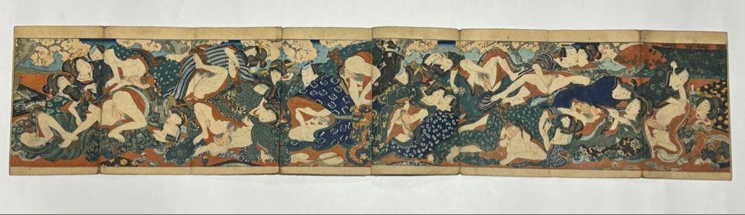 「恋情 梅の春」淫水亭笑山 彩色木版刷り1冊|艶本 春画 和本 浮世絵