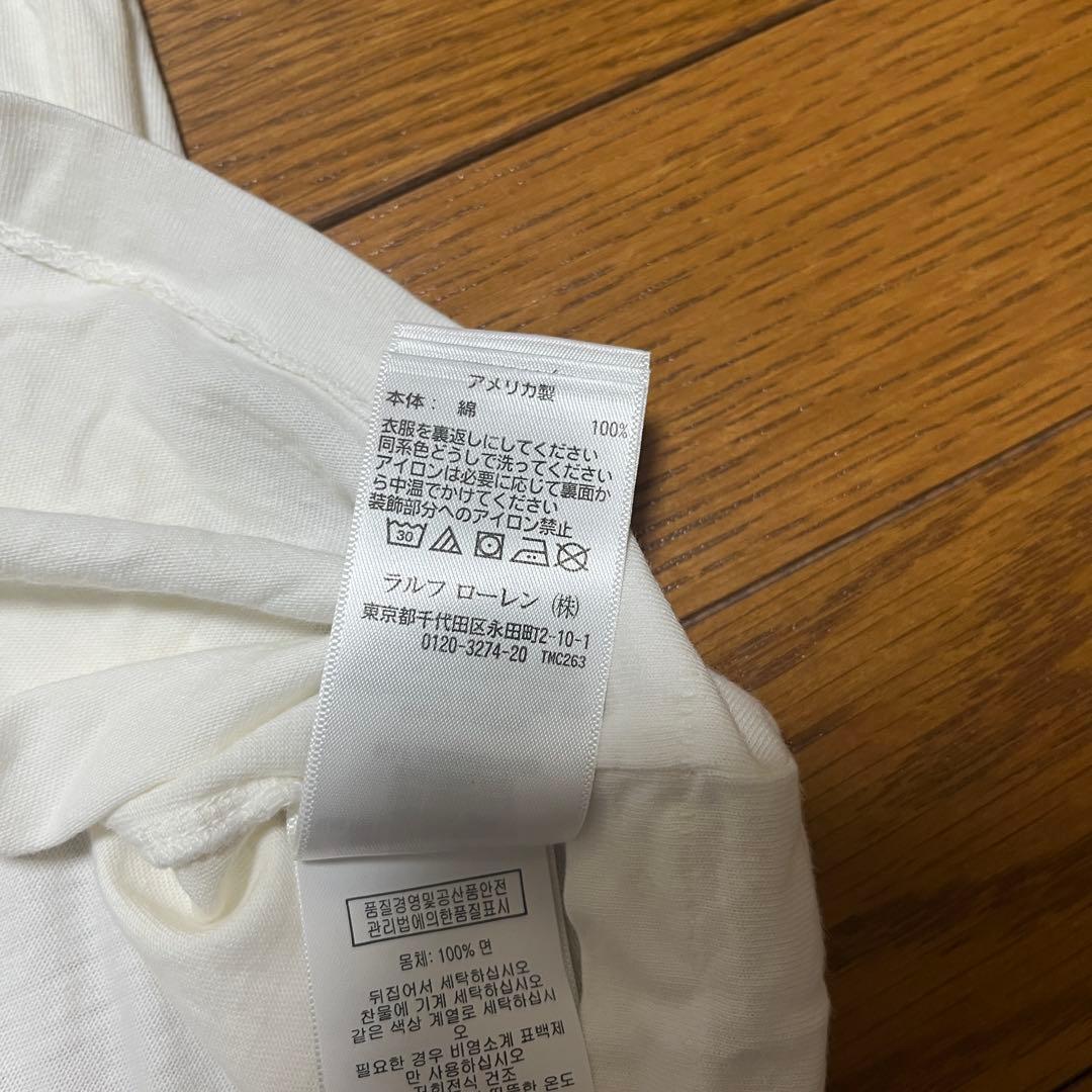 【MADE IN USA】RRL ダブルアールエル LOGO TEE WHITE