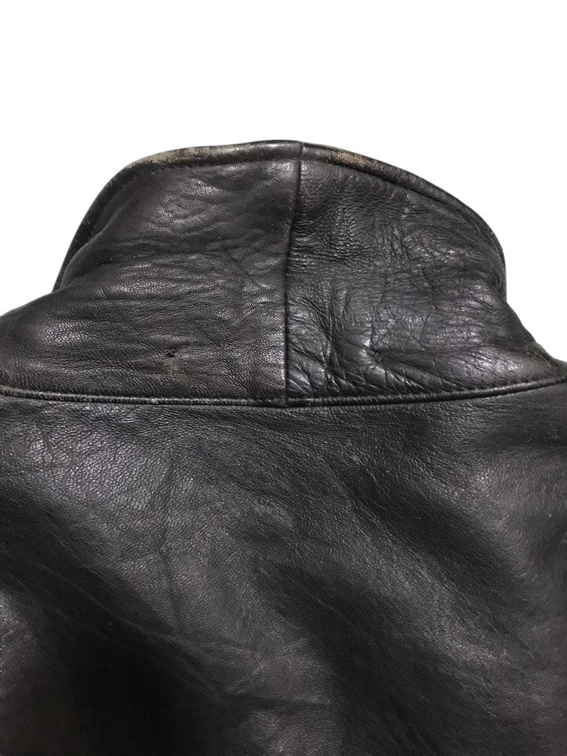 vintage フランス空軍タイプ パイロットジャケット 裏地チェック