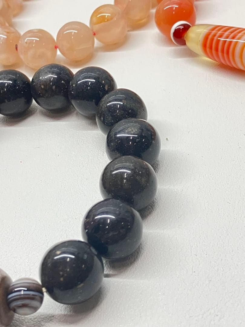 天珠と天然石のブレスレット　大珠 まとめ売り　パワーストーン　希少物