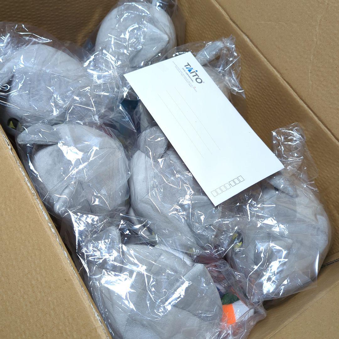 【当選品！】仕事猫 おすわりBIGぬいぐるみ レインボーブルゾンver. 7種