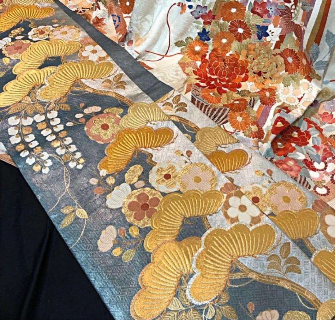 振袖セット　三越　正絹　高級　古典柄　京友禅