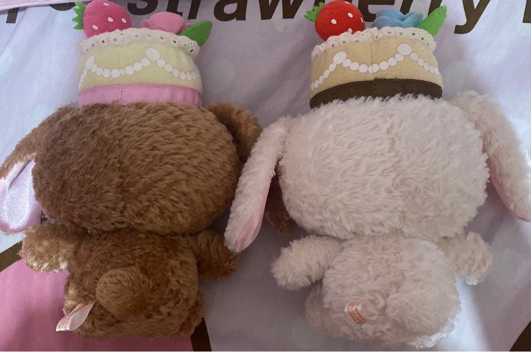 シュガーバニーズ　5周年　くろうさ　しろうさ　ぬいぐるみ　平成レトロ