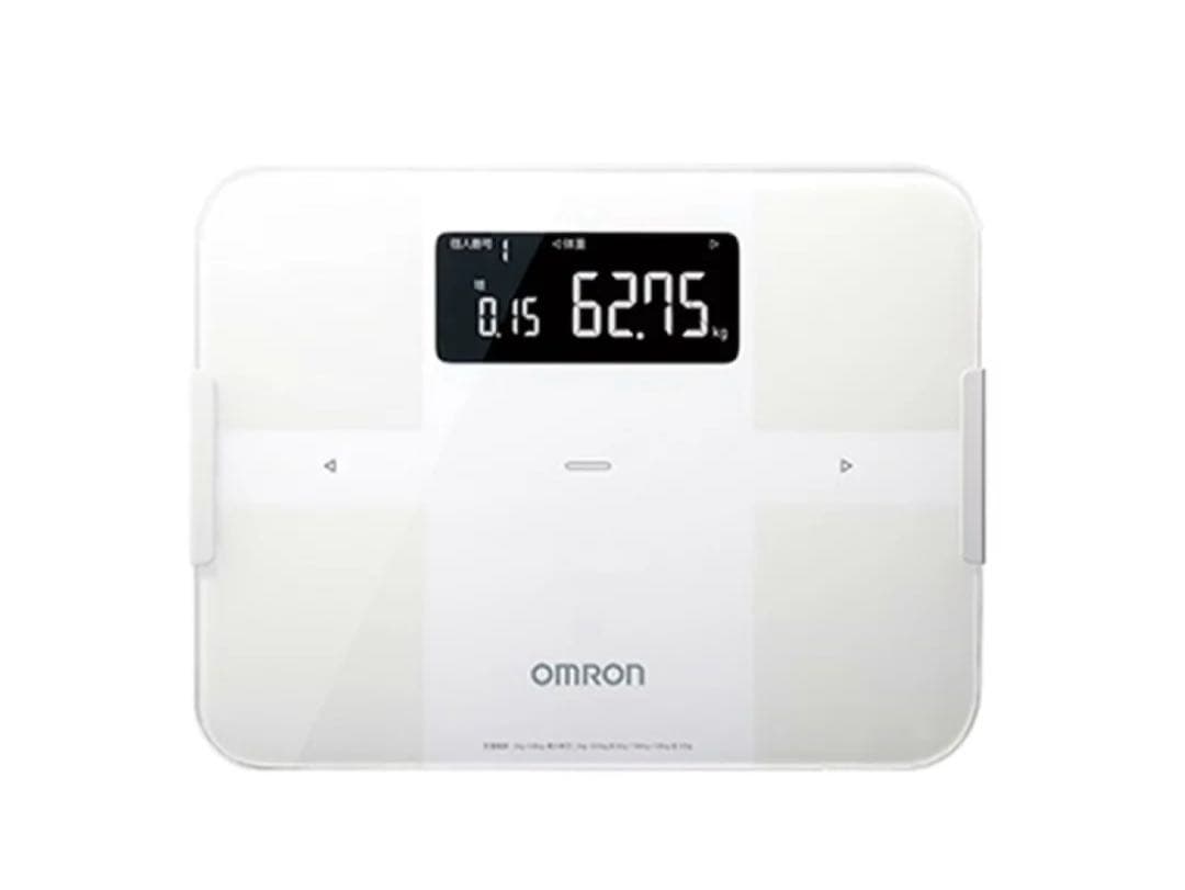 OMRON 体重計 ホワイト