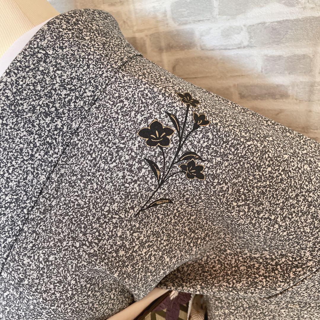 訪問着　フルセット　菊　萩　桔梗　叩き染　金彩加工　入学式　卒業式　七五三　P4