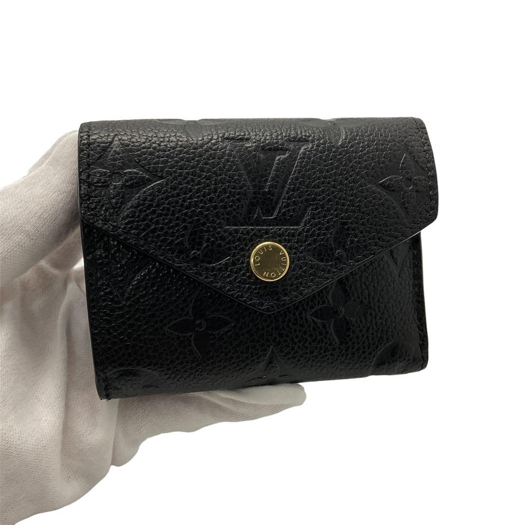 【星】IC ヴィトン財布　モノグラムアンプラント　ポルトフォイユゾエ　ノワール