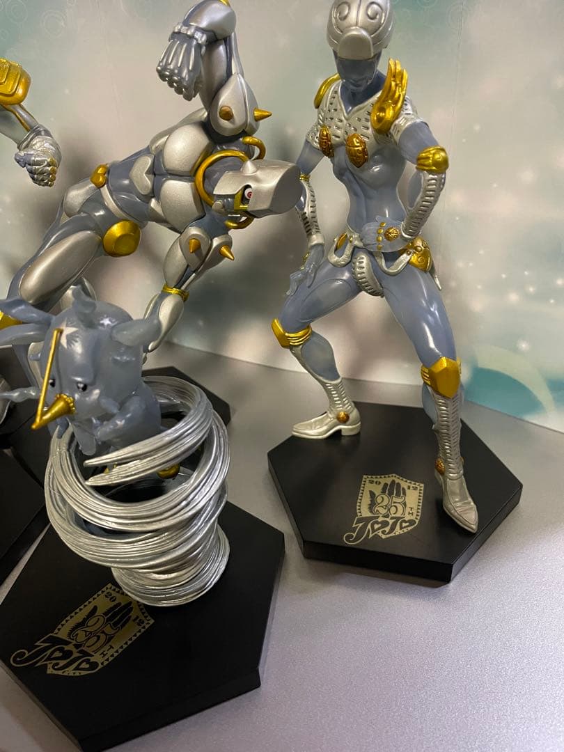 一番くじ　ジョジョ　25周年　ホワイト主人公7体　スタンド5体　計12体