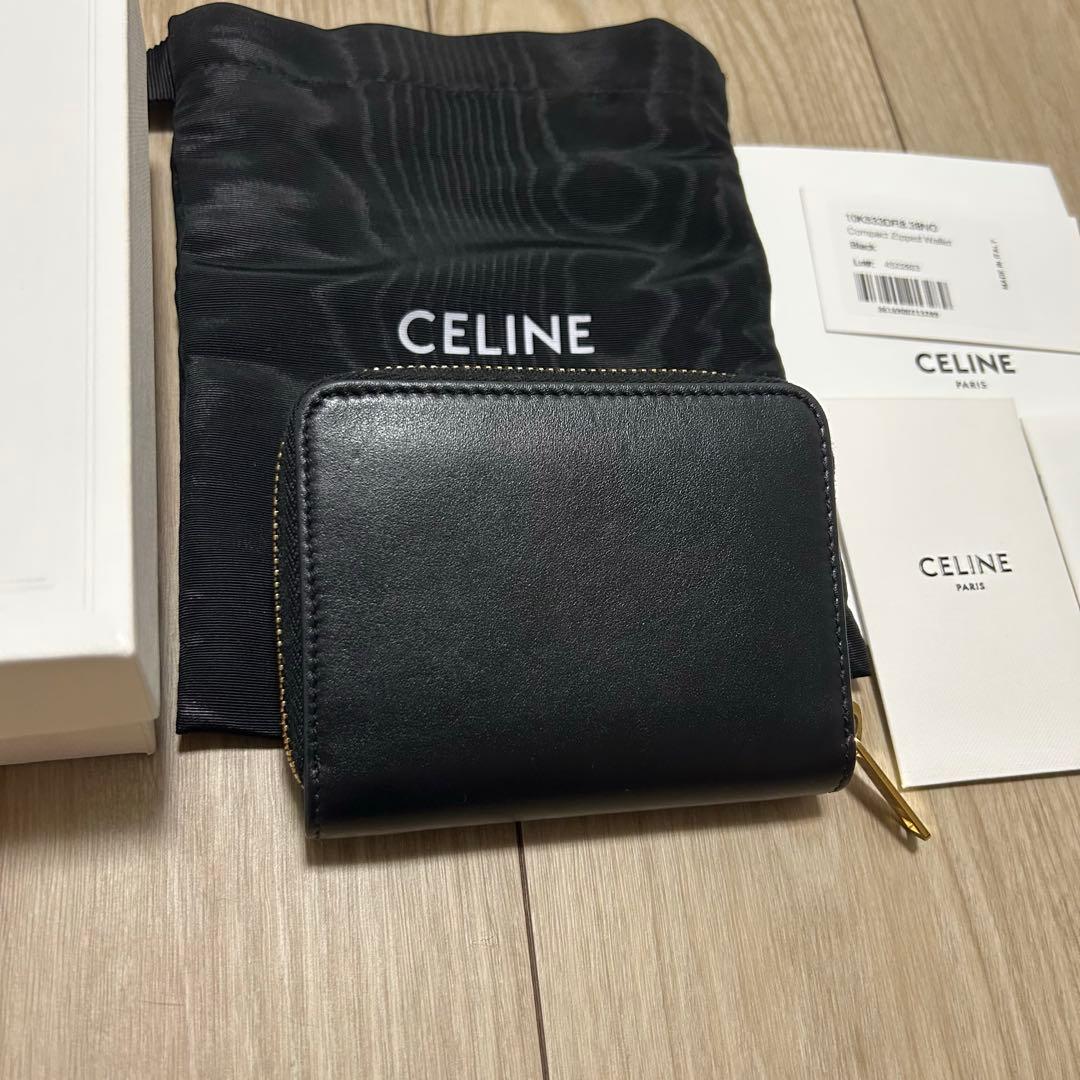 セリーヌ キュイル トリオンフ コンパクトジップウォレット ケース
