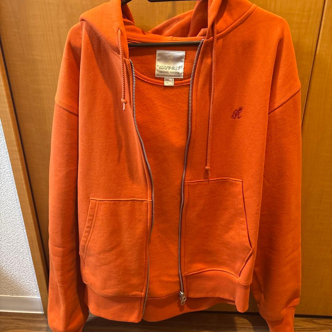GRAMICCI オレンジパーカー Mサイズ