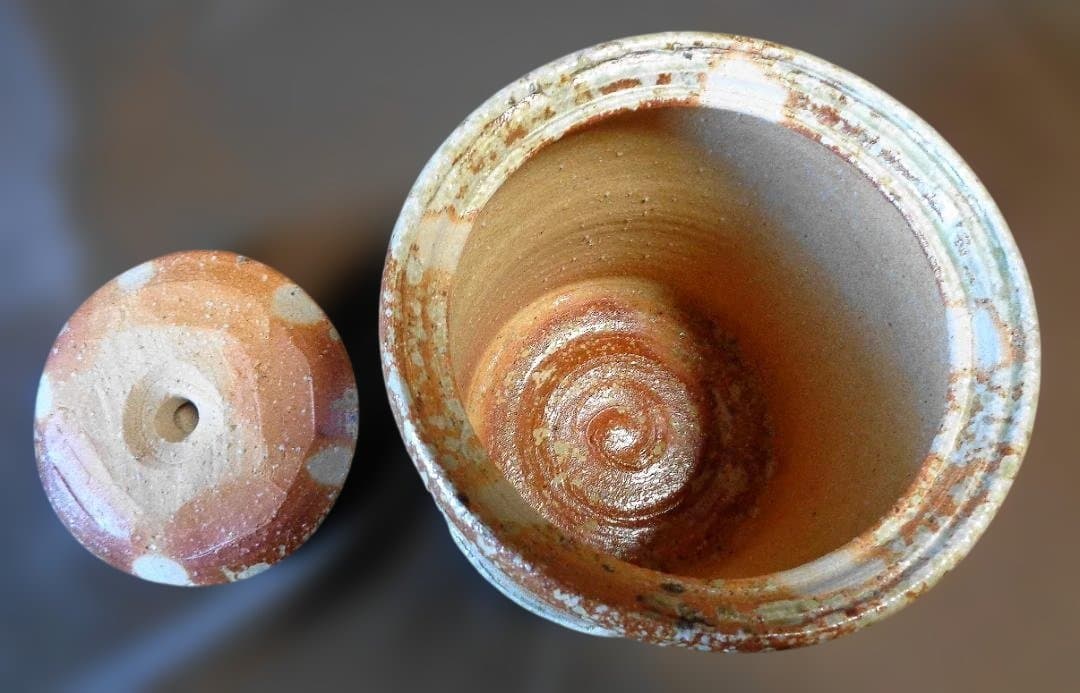 信楽焼 　岩瀬健一　水指