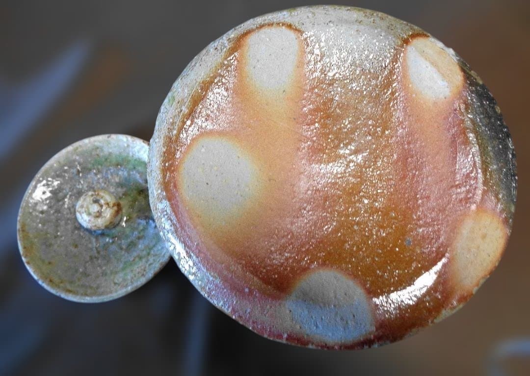 信楽焼 　岩瀬健一　水指