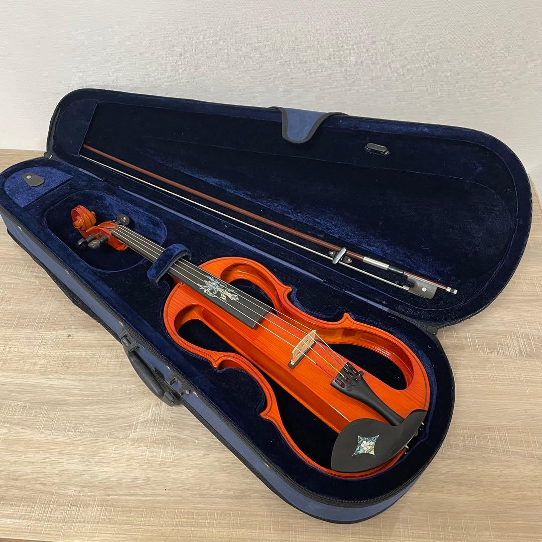 ★美品★ エレキ バイオリン CV-210E 豪華装飾