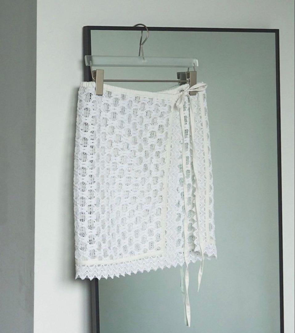 スカート anuke Lace Wrap Skirt