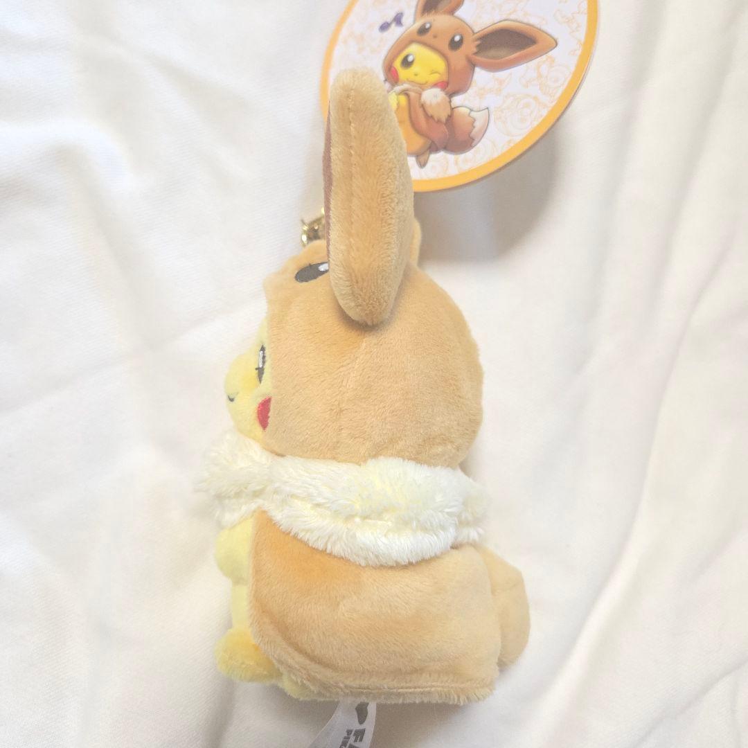 新品 タグ付き ファンオブピカチュウアンドイーブイ マスコット ぬいぐるみ