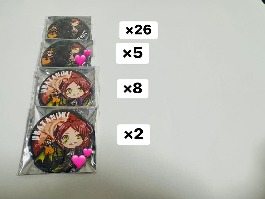 うらたぬき 缶バッジ 198個 まとめ売り ②