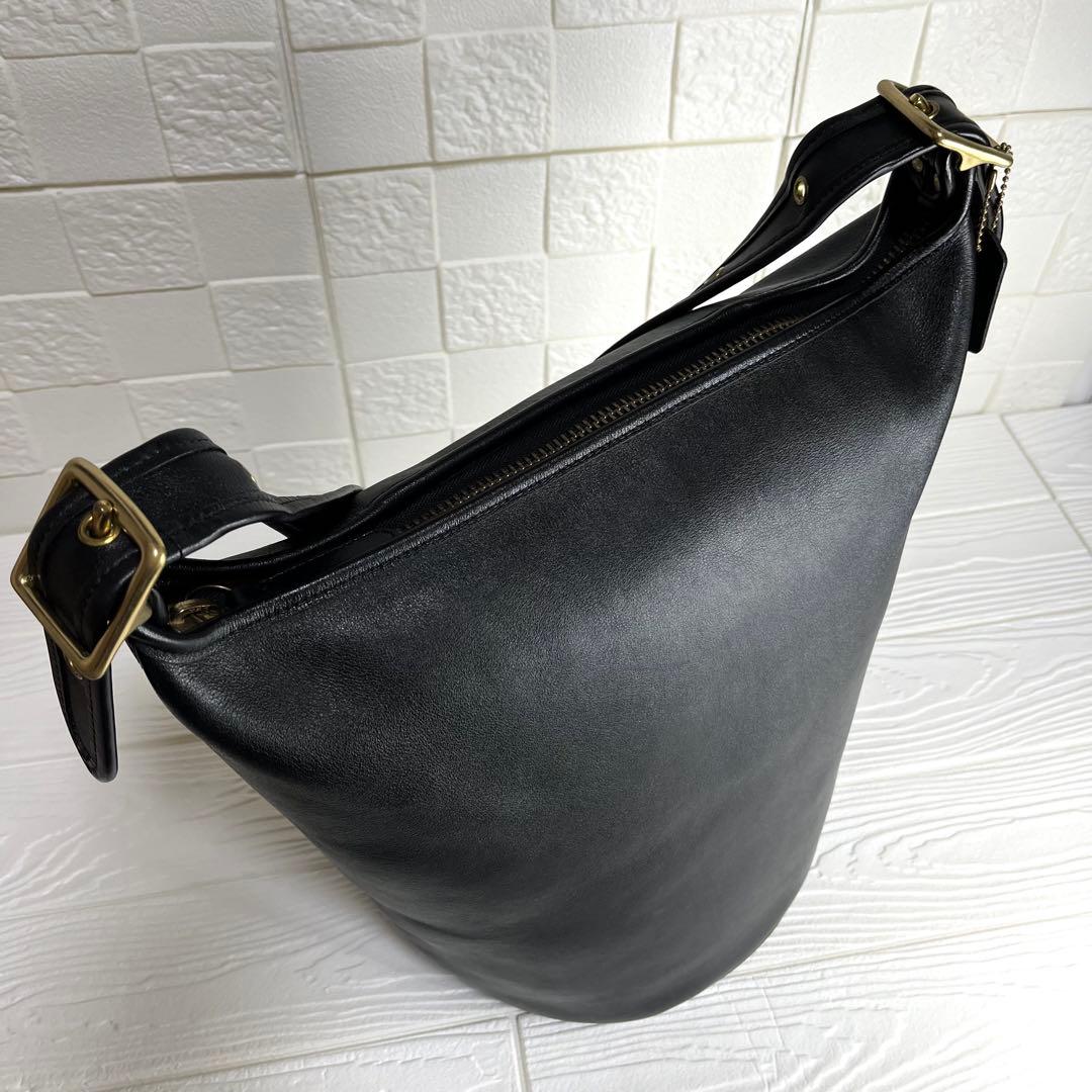 ✨極美品✨☘️オールドコーチ☘️✨ワンショルダー✨グラブタンレザー✨XLサイズ✨黒✨