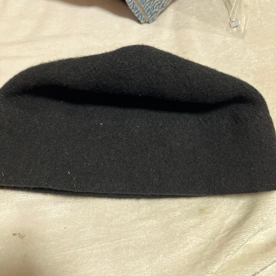 SCHA シャー　黒 ウール　ニット帽・ビーニー