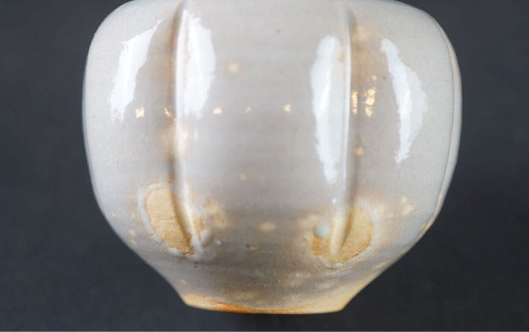 十四代 朝日豊斎 鹿背柑子形 茶入 共箱 仕覆付 茶道具 保証品