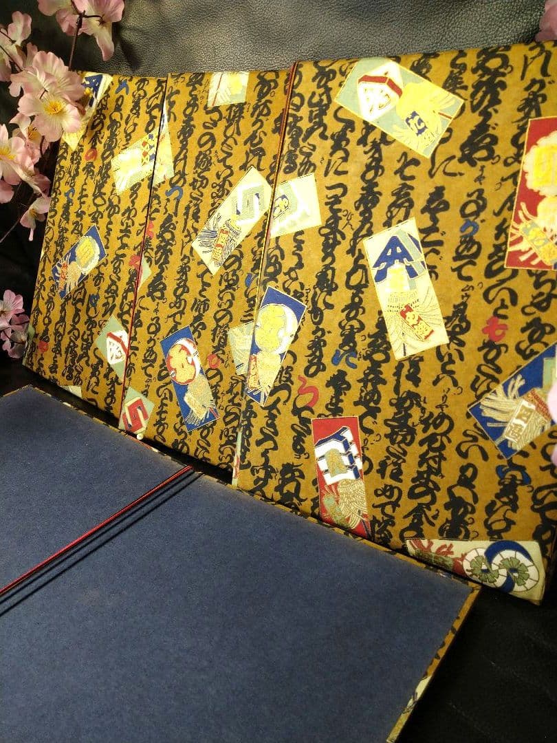 ♥春の新メーニューに【高級・金彩まとい文字柄・メニューブック】♦8冊