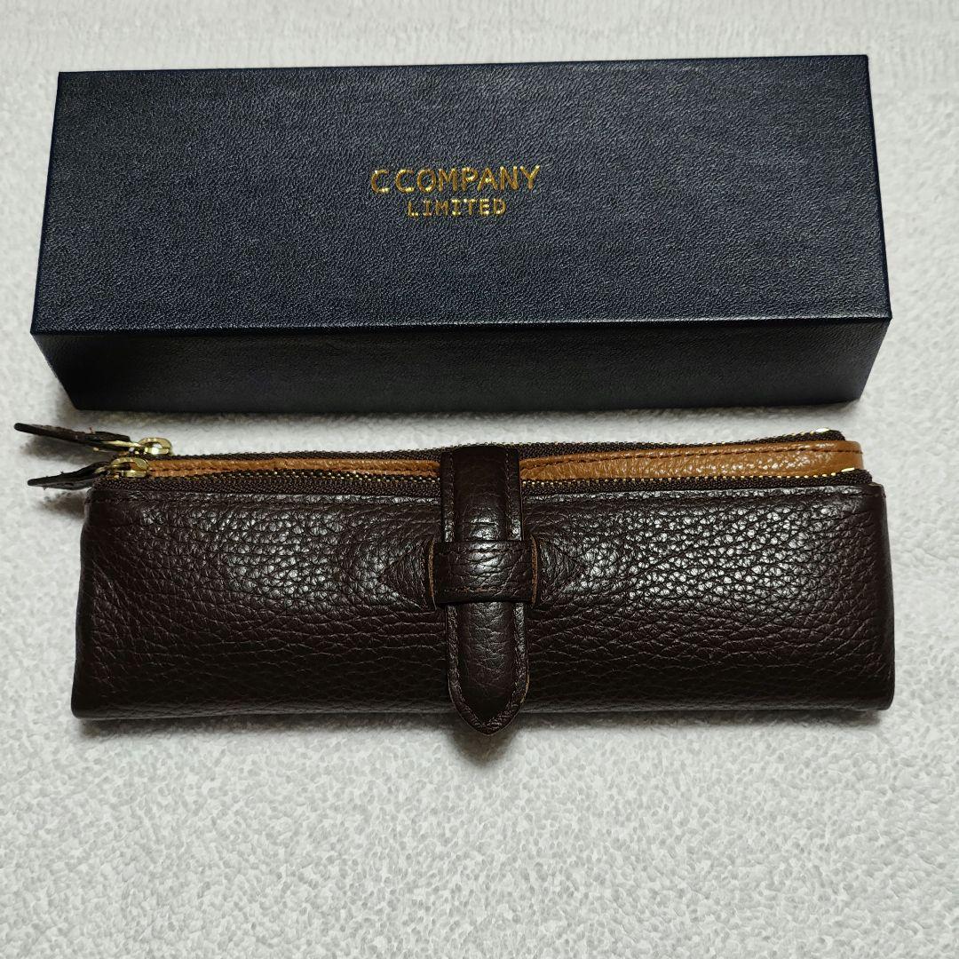 C COMPANY シーカンパニー ルポペンケース ダークブラウン