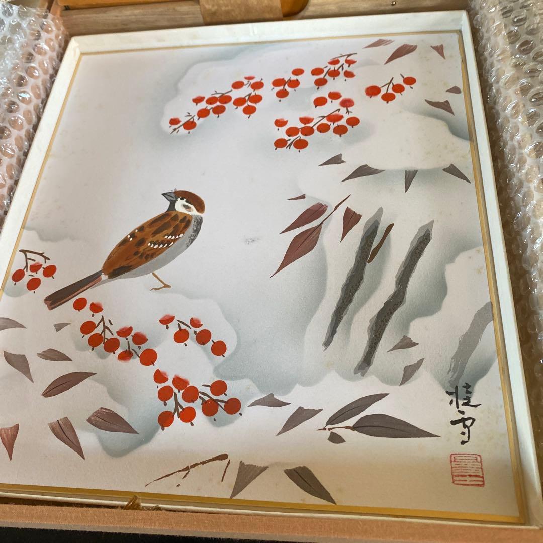 泰山作品　掛軸と水彩画セット