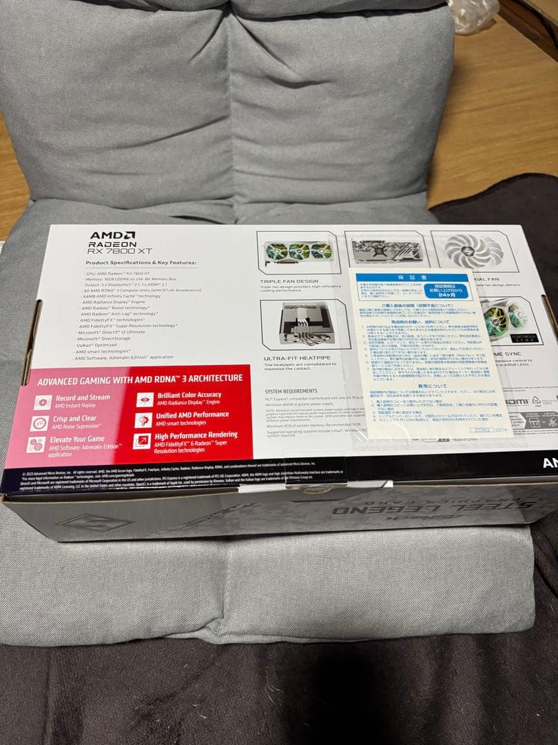 グラフィックボード・グラボ・ビデオカード GPU ASRock Radeon RX7800XT Steel Legend