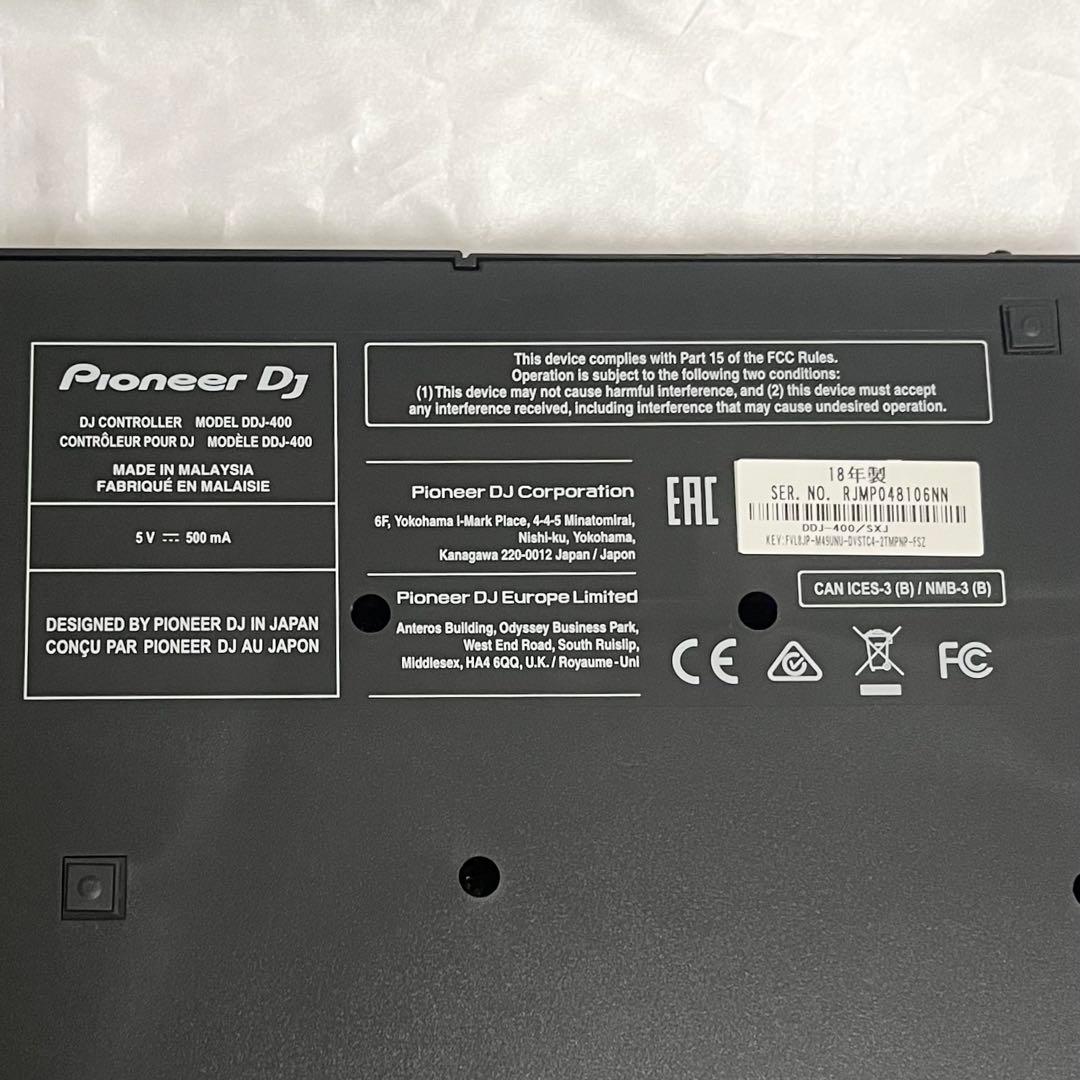 【美品】【完品】【箱、ケース付】Pioneer DDJ-400 DJコントローラ