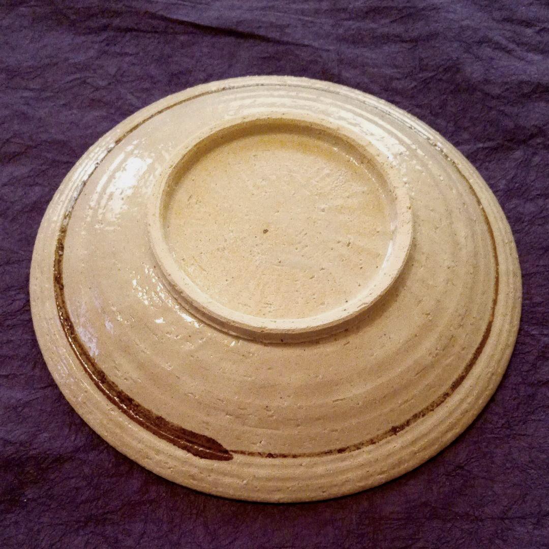 京焼　手描草花紋八寸皿