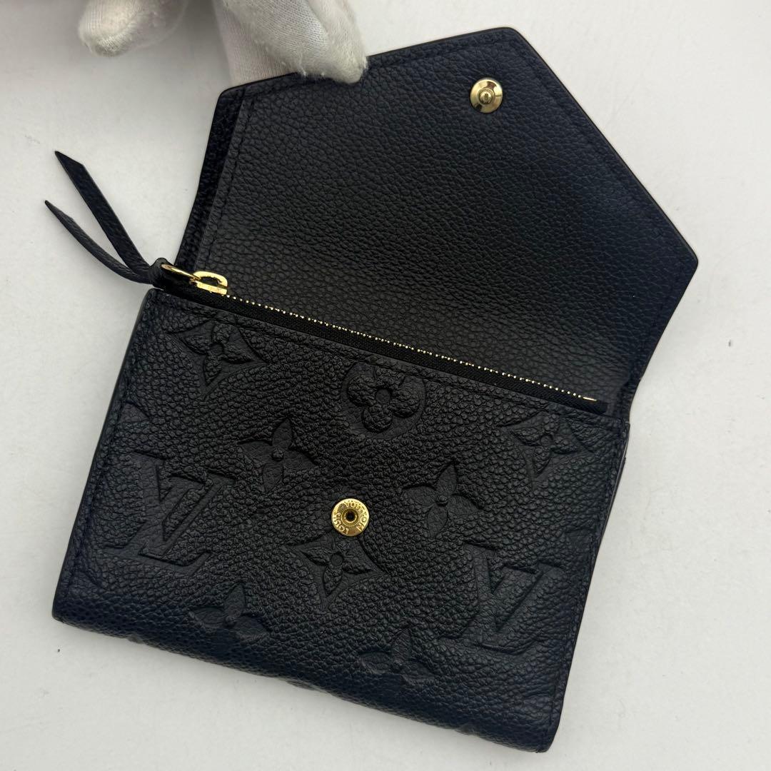 【新品近い】ルイヴィトン アンプラント ポルトフォイユ ヴィクトリーヌ 黒