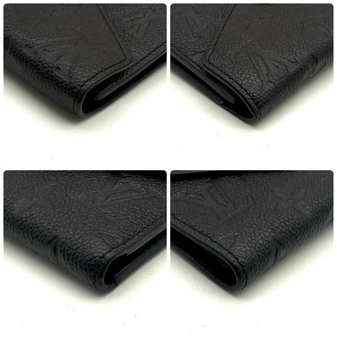 【新品近い】ルイヴィトン アンプラント ポルトフォイユ ヴィクトリーヌ 黒