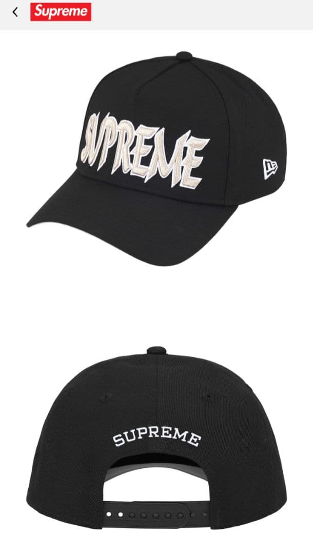 帽子 Supreme Sharp Spellout Adjustable NewEra