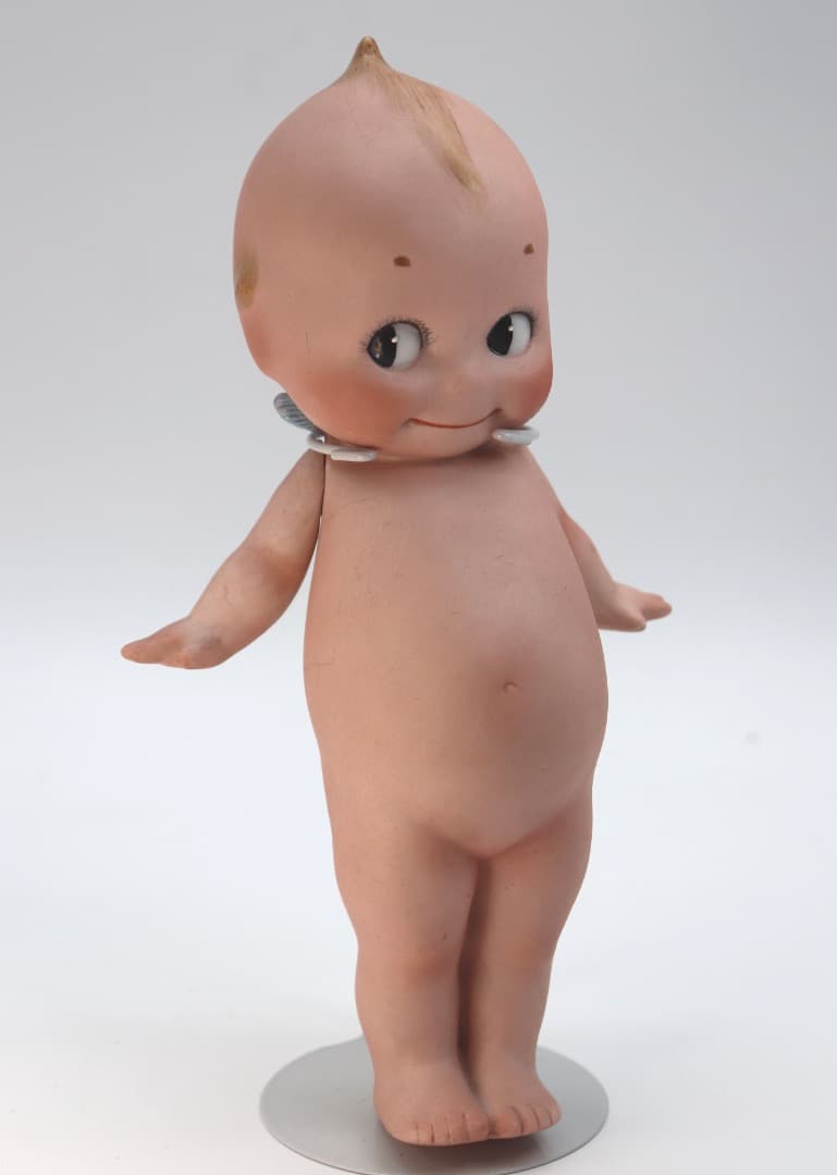 ケストナー製ポーセリン・キューピー、 ビンテージ陶器製人形 約22cm