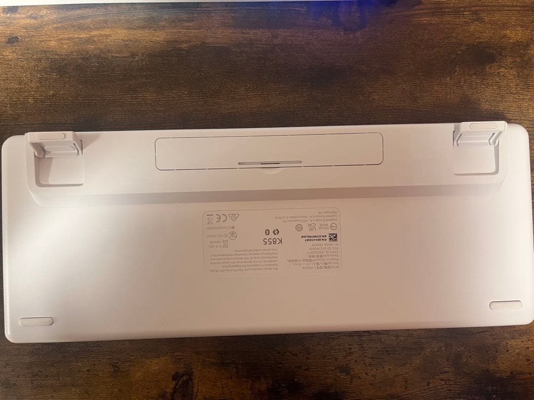 logi K855 ホワイトキーボード 本体