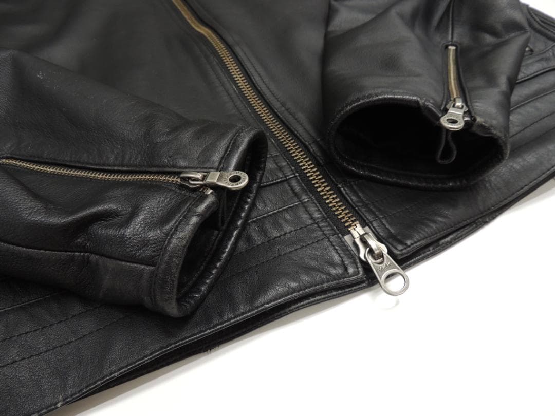 希少XLサイズ ハーレーダビットソン レザー シングル ライダース ジャケット