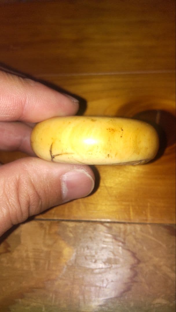 根付け 時代物 布袋尊 芭蕉扇 縁起物