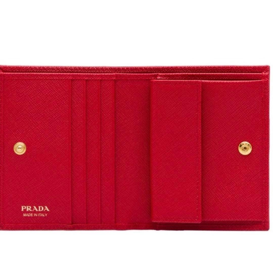 PRADA サフィアーノレザー 財布　赤