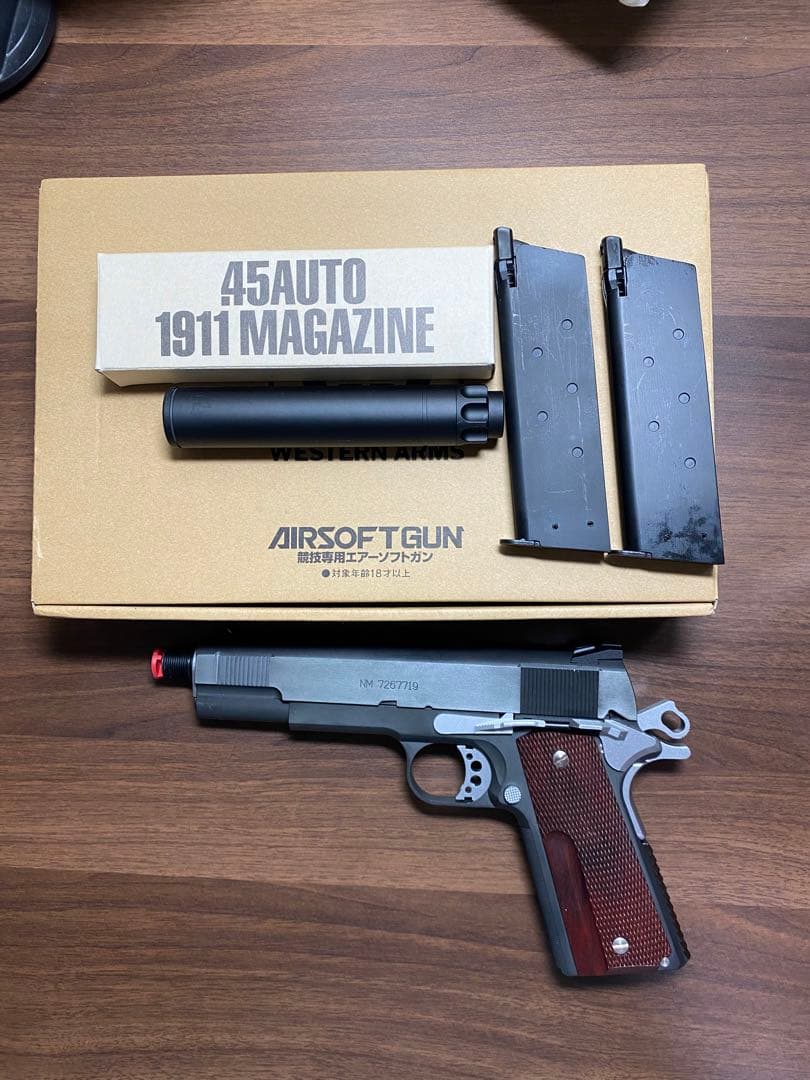 【美品】スネークマッチ デルタ WA サイレンサー　マガジン2本付き