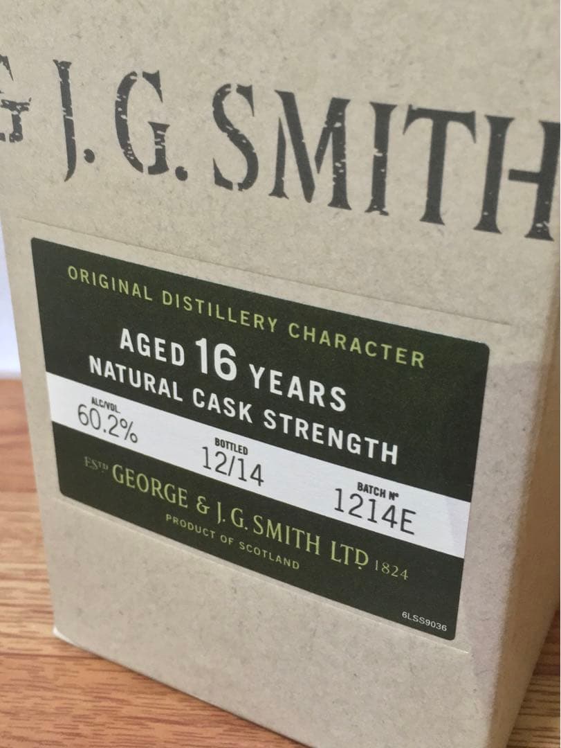 終売品 グレンリベット16年 ナデューラ 60.2% 2014年ボトリング