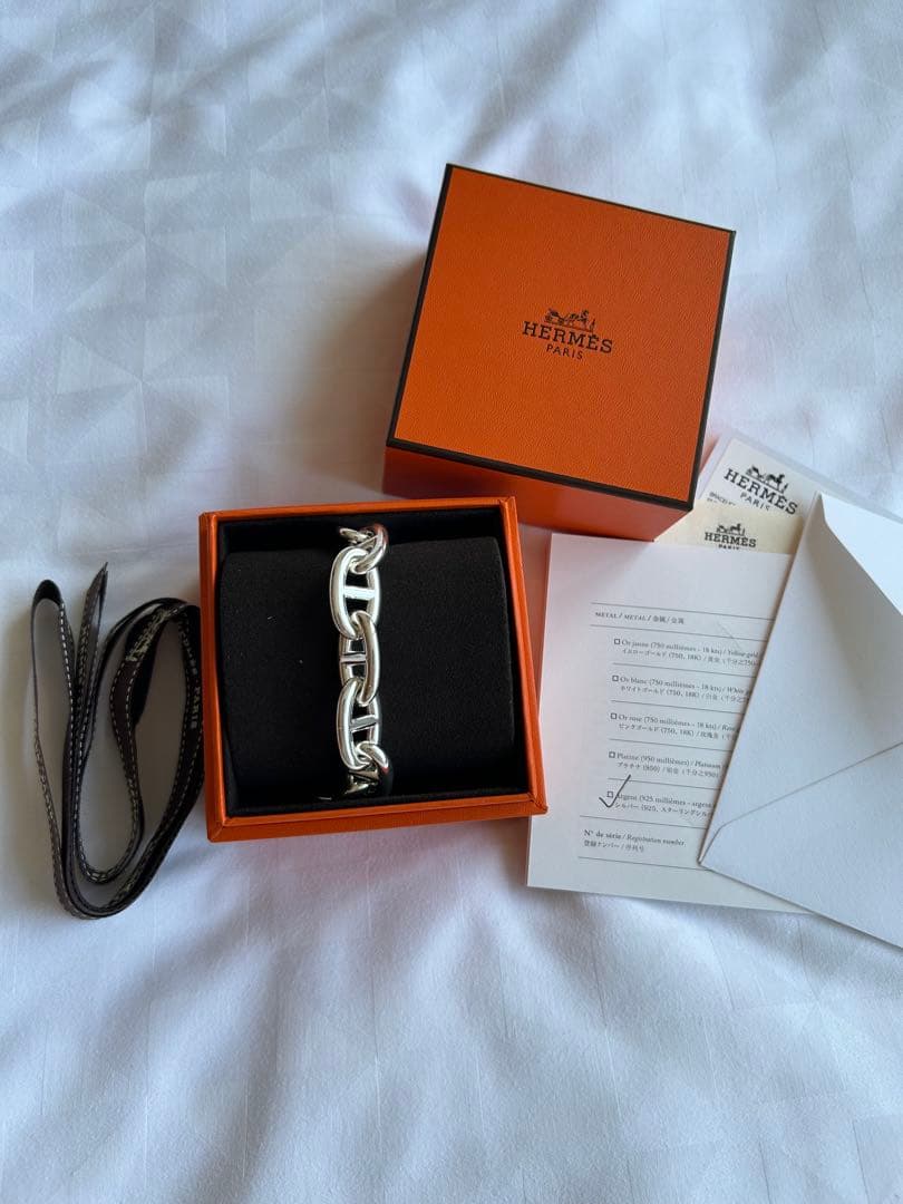 土日限定価格 HERMES シェーヌダンクル TGM 14コマ 国内希少サイズ