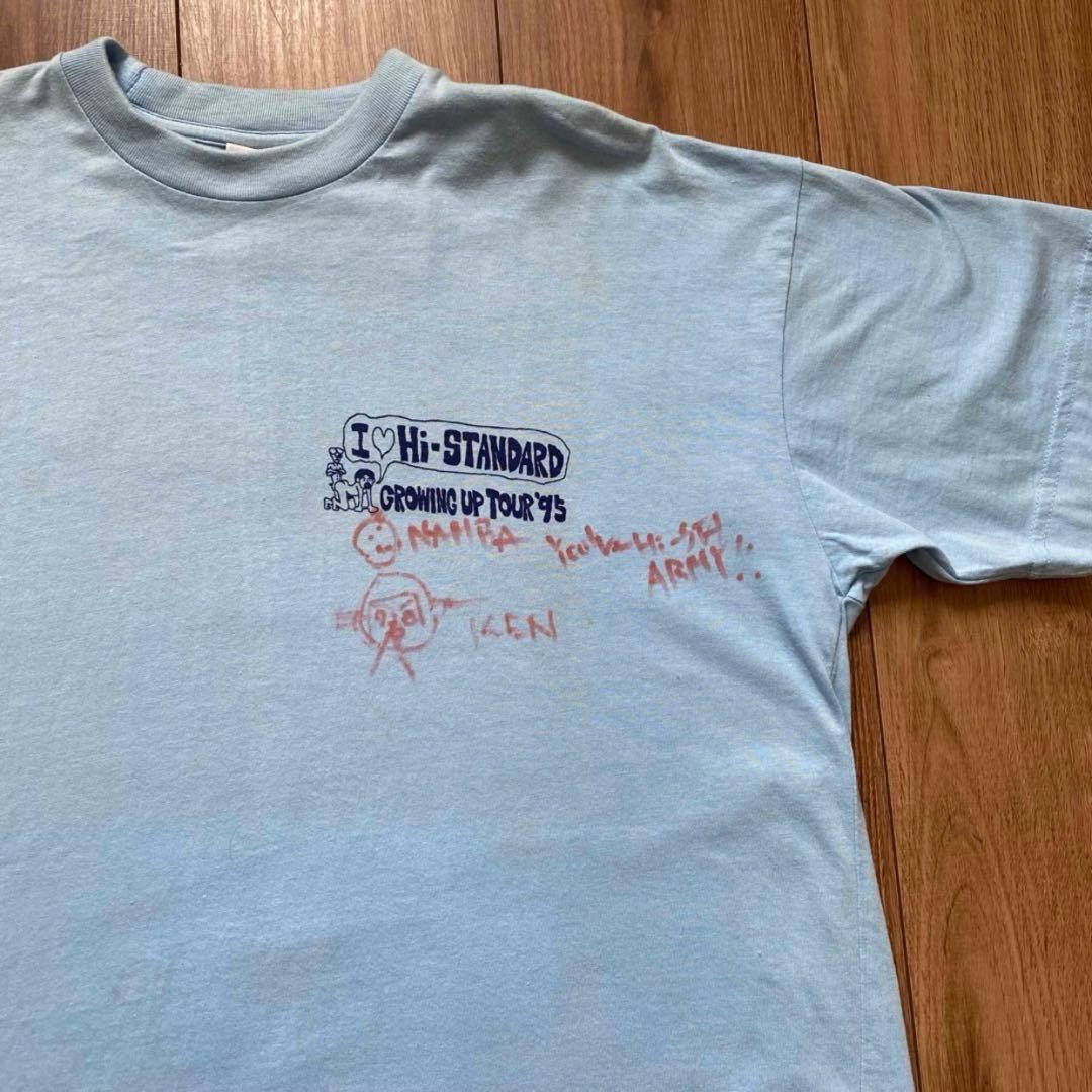 【激レア】 hi-standard 3人サイン入り growing up Tee